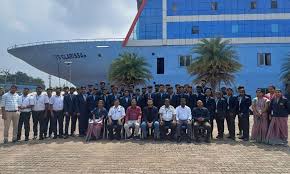 Group photo at the cruise ship training facility.