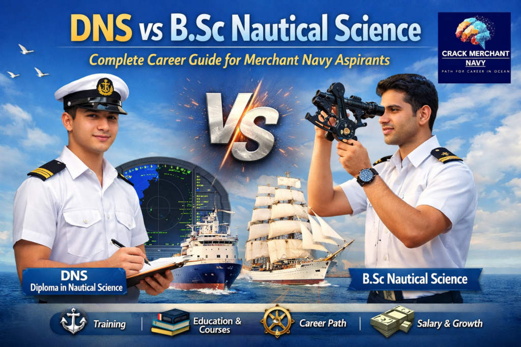 DNS vs B.Sc Nautical Science – Complete Career Guide for Merchant Navy Aspirants