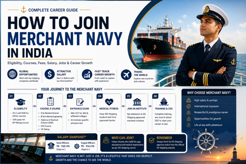 How to Join Merchant Navy in India